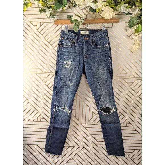 Madewell Denim - MADEWELL Women's 9" High Riser Skinny Skinny Dark Wash Size 24 READ